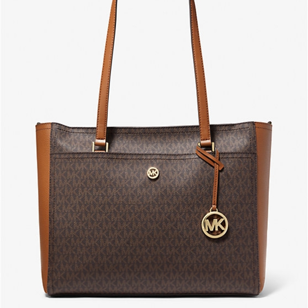 Michael Kors Signature Brown and Tan Tote